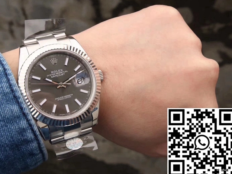 AR Rolex Black 126334 Datejust Factory Dial 41 0305